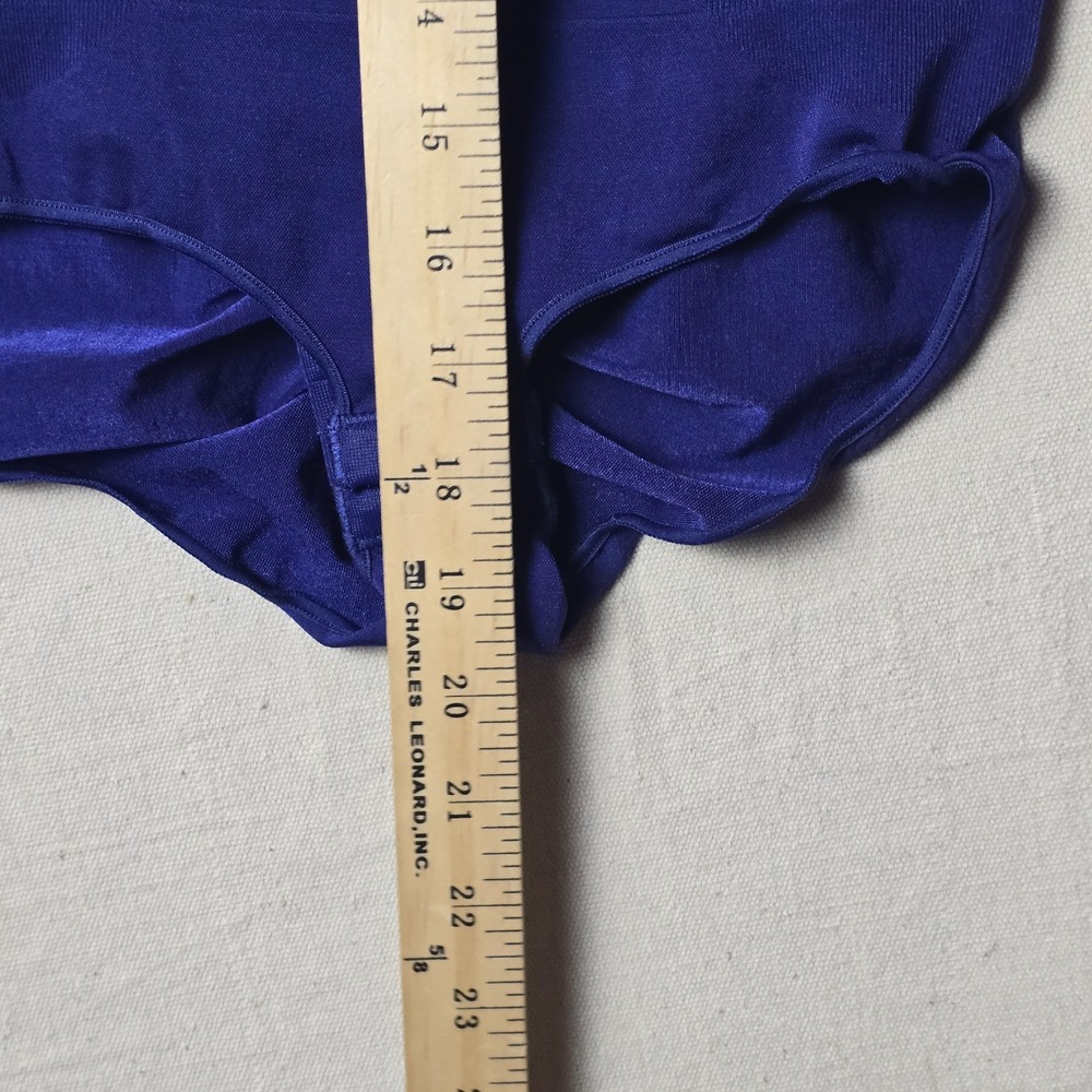 Pinsy Sculpt® Tee Shapewear Bodysuit Women's Size M Blue Seamless Short Sleeve - Picture 6 of 11